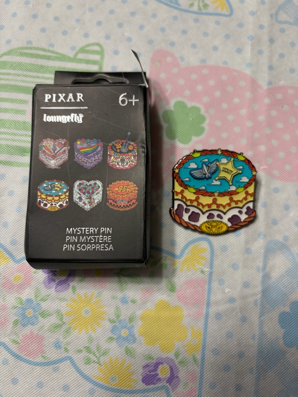 Pixar Loungefly woody Toy Story Mystery Cake Enamel Pin - Multicolor